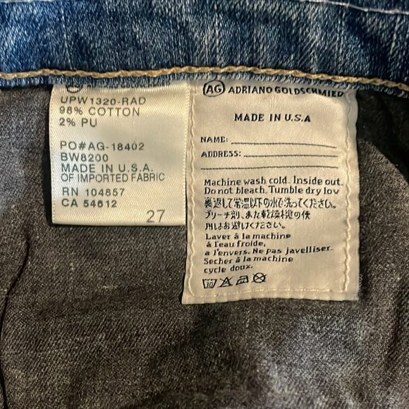 AG Adriano Goldschmied The Tomboy Crop Jean Size 27 - Picture 15 of 16
